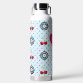 ZOALS CHERRIES MOM Retro Heart Blue Waterfles (Voorkant)