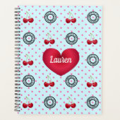 ZOALS CHERRIES Retro  Patroonhart 4 Planner (Voorkant)