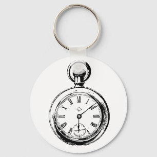 Zoals Clockwork Pocket Watch illustratie Sleutelhanger
