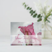 Zoals Crystal Pink Gladiolus Briefkaart (Staand voorkant)