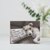Zoals de hond-Vaderdag Briefkaart (Staand voorkant)