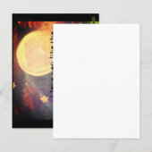 zoals de maan en sterren briefkaart (Voorkant / Achterkant)