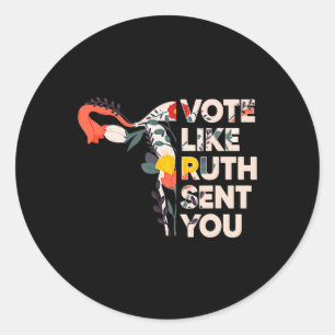 Zoals de rechten van je dochter afhankelijk zijn v ronde sticker