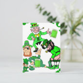 Zoals drink als een leprechaun briefkaart (Staand voorkant)