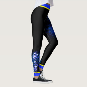 Zoals een Baas - Blauw Putpatroon (op UW kolf) Leggings
