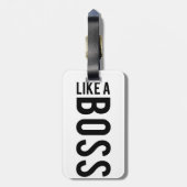 ZOALS EEN BOSS BAGAGELABEL (Achterkant verticaal)