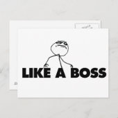 Zoals een BOSS Briefkaart (Voorkant / Achterkant)