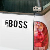 ZOALS EEN BOSS BUMPERSTICKER (Op Truck)