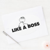 Zoals een BOSS Ovale Sticker (Envelop)
