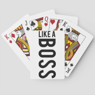 ZOALS EEN BOSS POKERKAARTEN