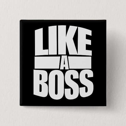 Zoals een BOSS Vierkante Button 5,1 Cm (Voorkant)