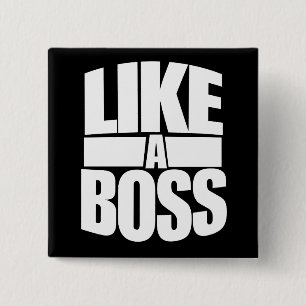Zoals een BOSS Vierkante Button 5,1 Cm