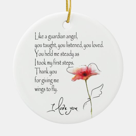 ZOALS EEN GARDIAN ANGEL ORNAMENT (Voorkant)