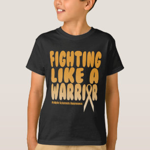 Zoals een krijger met multiple sclerose bewustzijn t-shirt