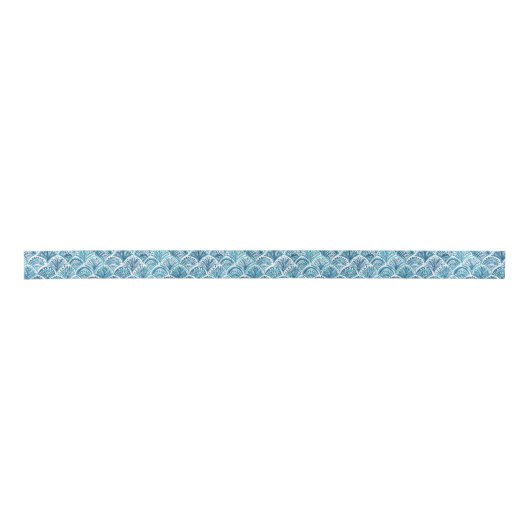 ZOALS EEN MERMAID Nautical Fish Scaling Pattern Lint (Voorkant)