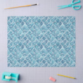 ZOALS EEN MERMAID Nautical Fish Scaling Pattern Tissuepapier (Craft)