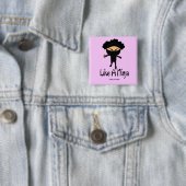 Zoals een Ninja Vierkante Button 5,1 Cm (In situ)