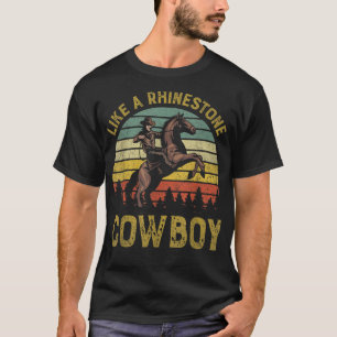 Zoals een Rhinestone Cowboy Rodeo Cou T-shirt