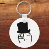 Zoals een Sir Rage Face Meme Sleutelhanger (Voorkant)