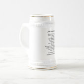 "Zoals een vader" Stein Bierpul (Voorkant links)