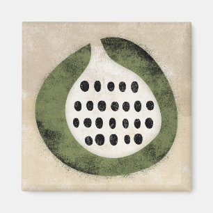 Zoals een vijg of een kiwi-koelkastmagneet magneet