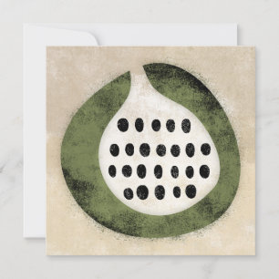 Zoals een vijg of een kiwi Wenskaart Kaart
