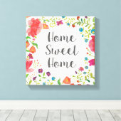 Zoals Frida V | Home Sweet Home Canvas Afdruk (Insitu (Houten vloer))
