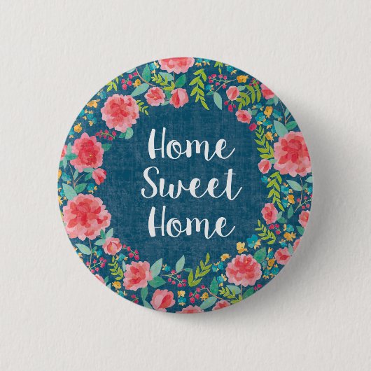Zoals Frida VII | Home Sweet Home Ronde Button 5,7 Cm (Voorkant)
