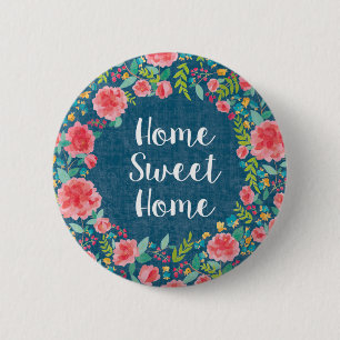 Zoals Frida VII Home Sweet Home Ronde Button 5,7 Cm