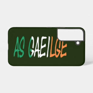 Zoals Gaeilge overlay op Ierse vlag geur Samsung Galaxy Hoesje