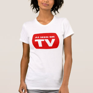 Zoals gezien op tv t-shirt