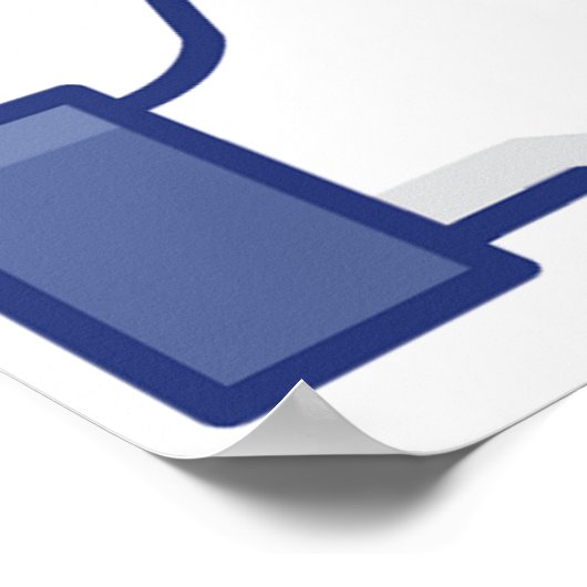 Zoals hand - duimen omhoog poster (Hoek)