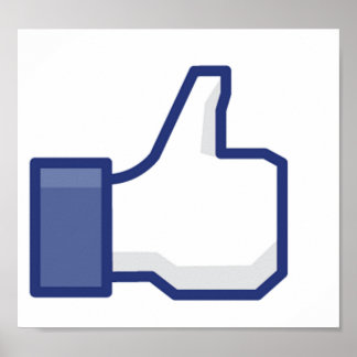 Zoals hand - duimen omhoog poster