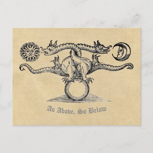 Zoals hierboven, dus hieronder: Alchemy Dragon Briefkaart (Voorkant)