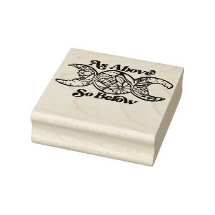 Zoals hierboven, dus onder het driestukssymbool rubberstempel