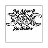 Zoals hierboven, dus onder het driestukssymbool 	rubberstempel (Afrduk)