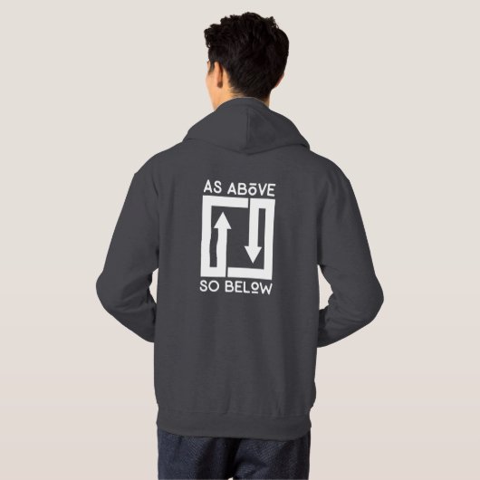 Zoals hierboven... onder Hoodie (Achterkant volledig)