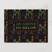 Zoals hierboven vermeld, abstrologisch briefkaart (Voorkant)