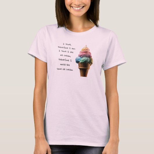 Zoals ijs t-shirt (Voorkant)