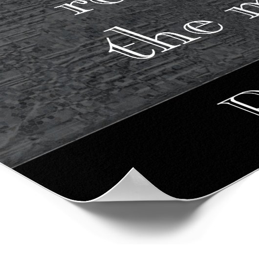 Zoals in water - Spreuken 27:19 - kunstprint Poster (Hoek)