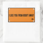 Zoals je waarschuwingsteken Sticker (Tas)