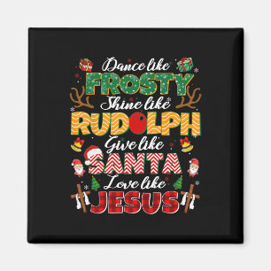 Zoals Jesus Santa Christmas Christelijk Religious Magneet