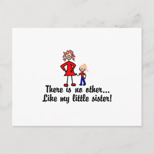 Zoals mijn kleine zusje briefkaart