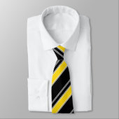 Zoals olie en goudkleurig gestreept Stropdas (Gebonden)