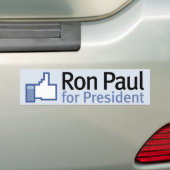 Zoals Ron Paul Bumpersticker (Op auto)