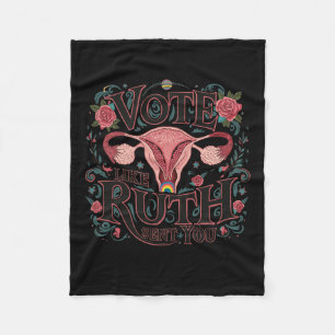 Zoals Ruth je RBG Feminist Voting Inspiration stuu Fleece Deken
