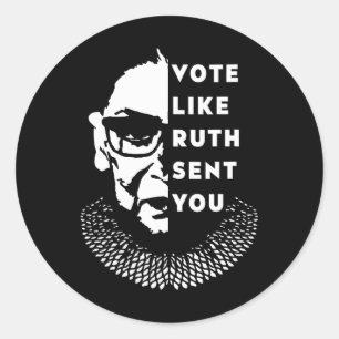 Zoals Ruth je stuurde - feminist Ronde Sticker