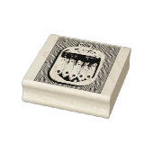 Zoals sardines in een blik rubberstempel (Stempel)