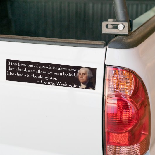 Zoals schaap tot slachting - bumpersticker (Op Truck)
