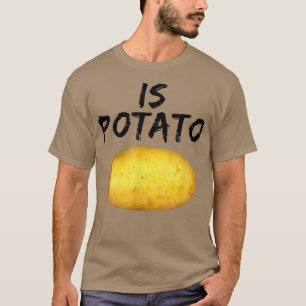 Zoals te zien op late nachtelijke aardappelen t-shirt
